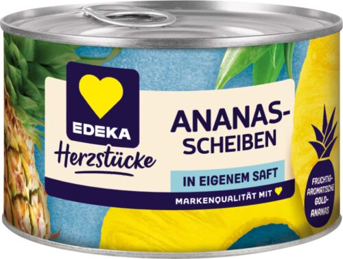 EDEKA Herzstücke Ananas ganze Scheiben 227g