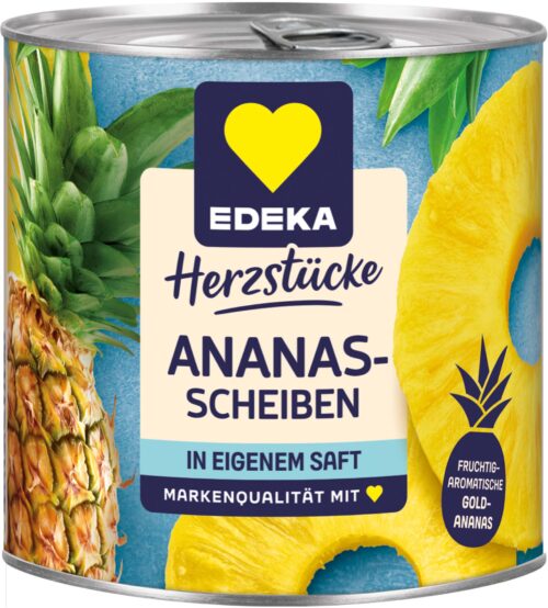 EDEKA Herzstücke Ananas ganze Scheiben 432g