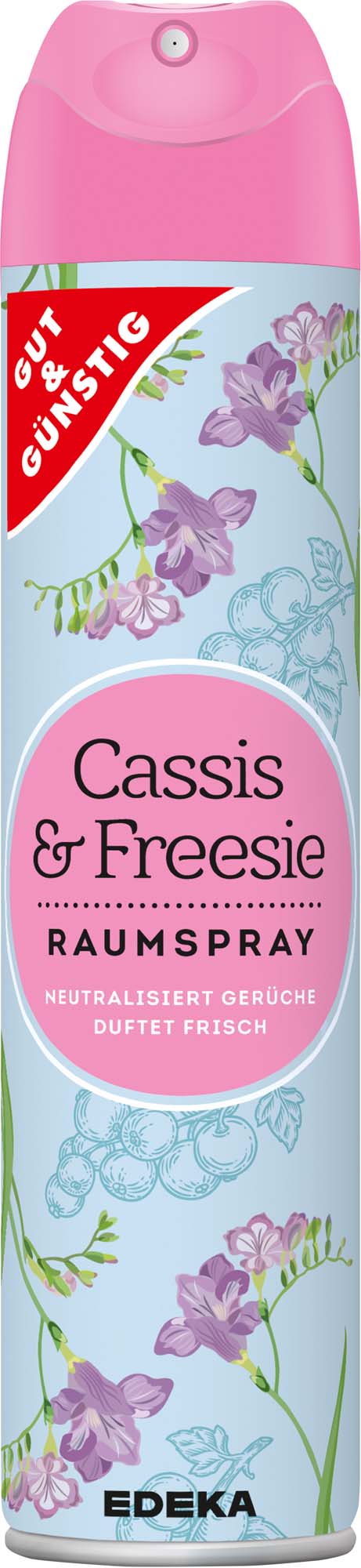 Gut & Günstig Duftspray Cassis & Freesie 300ml