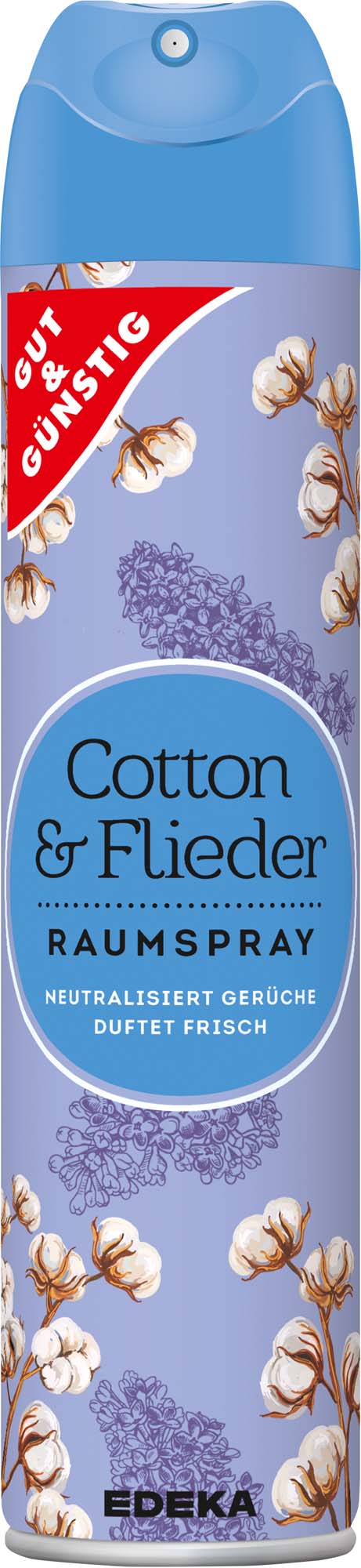 Gut & Günstig Duftspray Cotton & Flieder  300ml