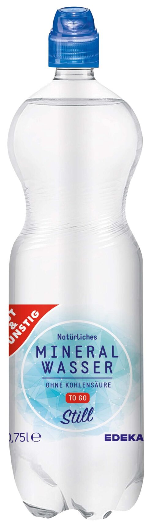 Gut & Günstig Mineralwasser Still Sport Cap 0,75l