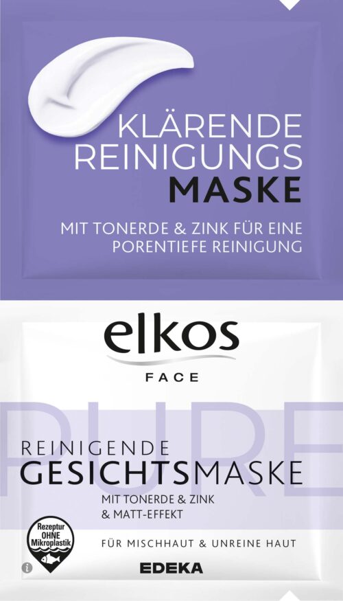 EDEKA elkos Face Reinigende Gesichtsmaske 2x8ml