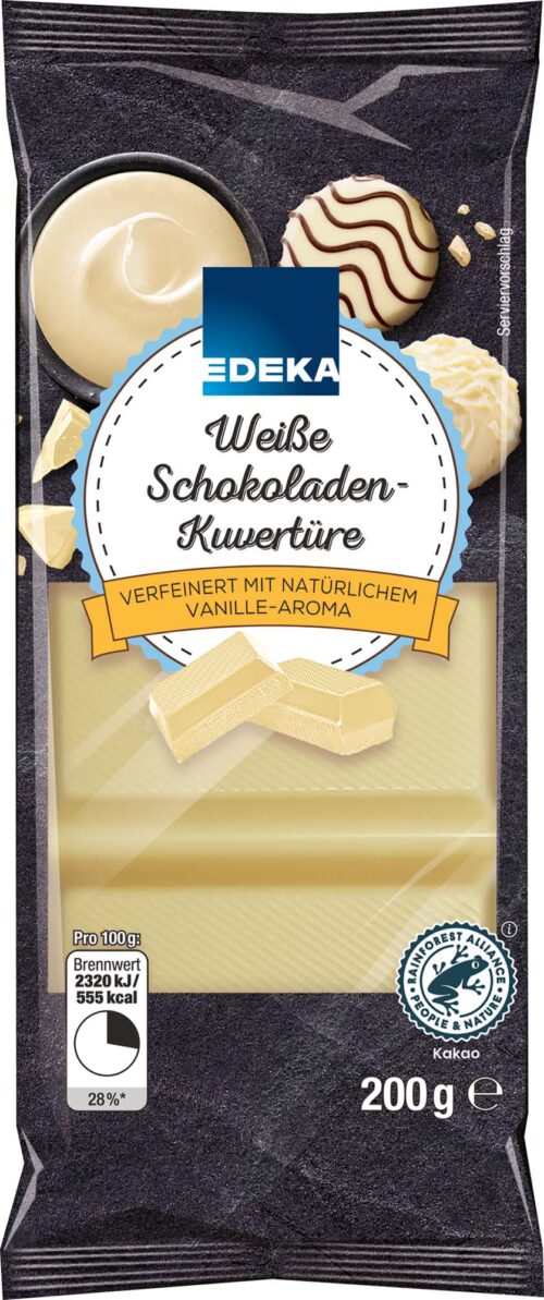 4311501634950 EDEKA Weiße Schokoladen Kuvertüre 200g