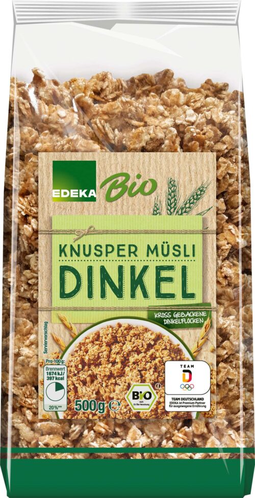 EDEKA Bio Knuspermüsli Dinkel 500g