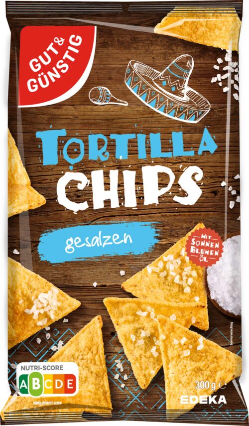 Gut & Günstig Tortilla Chips gesalzen 300g