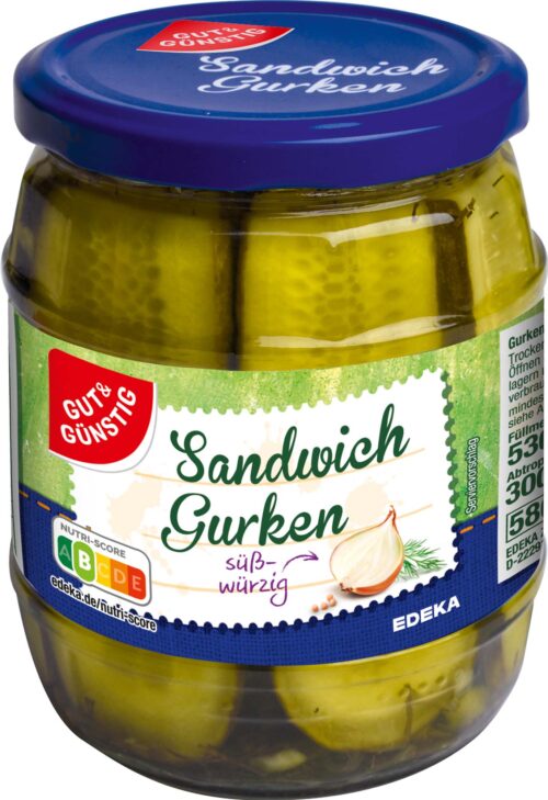 Gut & Günstig Sandwichgurken 530g