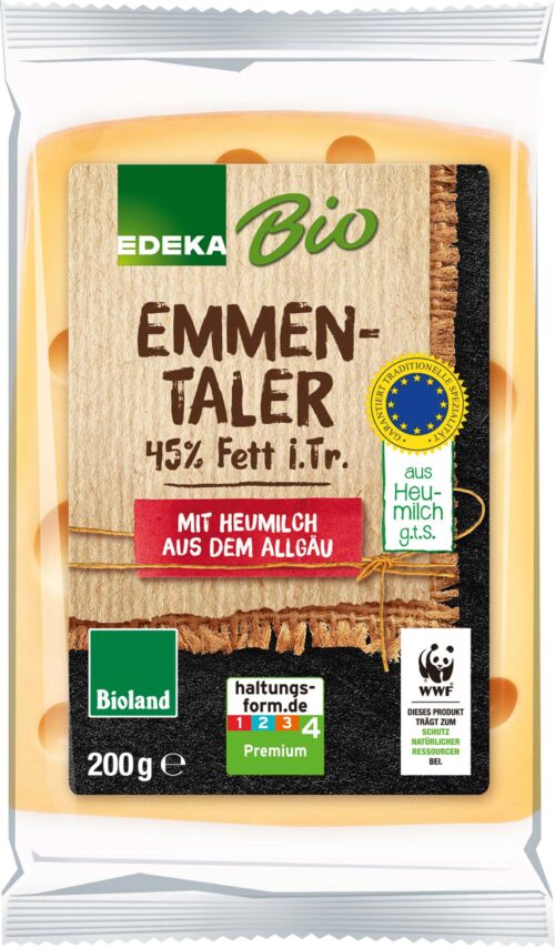 EDEKA Bio Emmentaler Heumilch 45% 200g