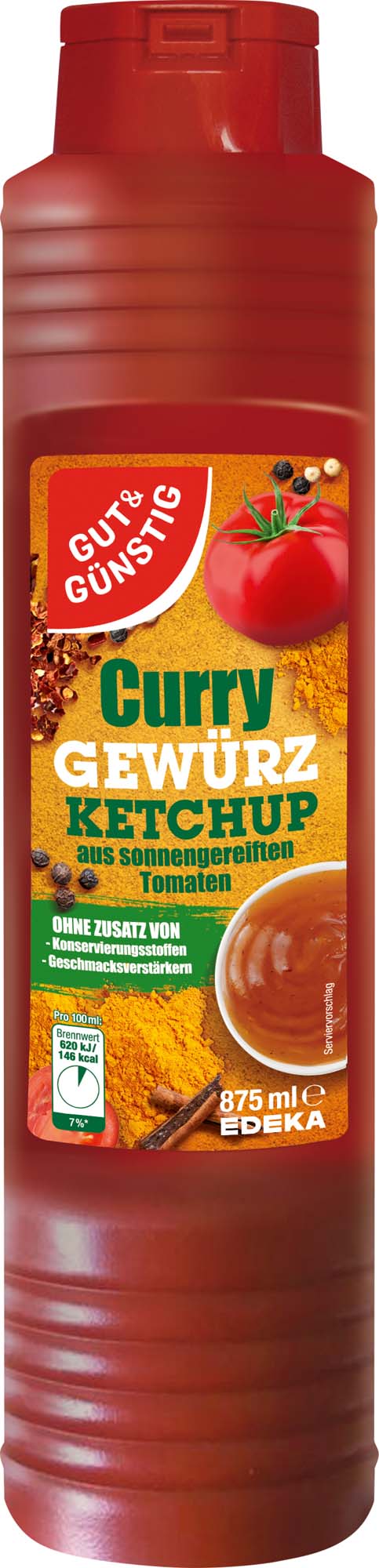 Gut & Günstig Curry Gewürz Ketchup 875ml