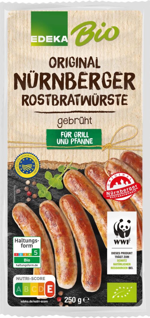 EDEKA Bio Original Nürnberger Rostbratwürste 250g