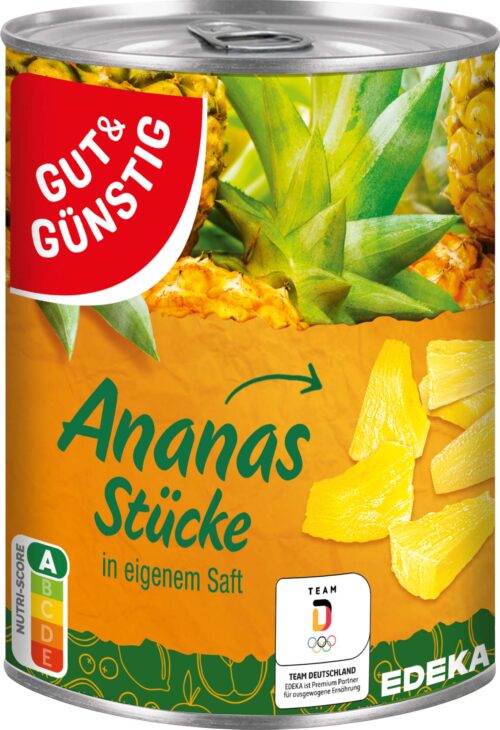 Gut & Günstig Ananas Stücke 565g
