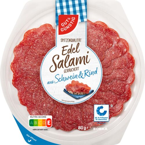 Gut & Günstig Edel Salami Teller 80g