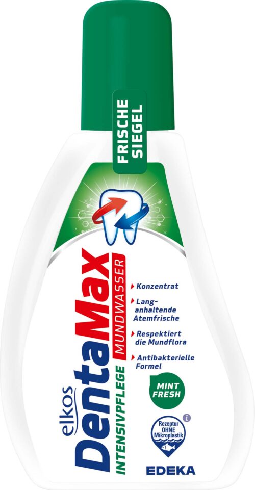 EDEKA elkos DentaMax Intensivpflege Mundwasser Mint Fresh 500ml