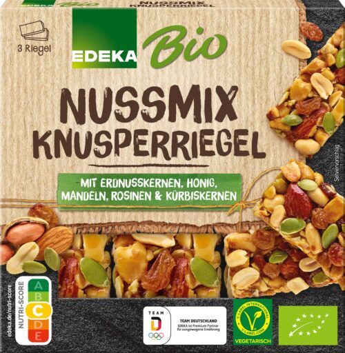 EDEKA Bio Knusperriegel Nussmix 3x25g