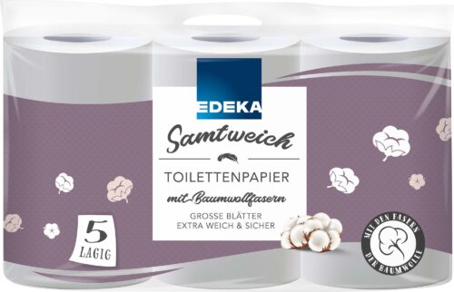 EDEKA Samtweich Toilettenpapier 5lagig 6x130 Blatt