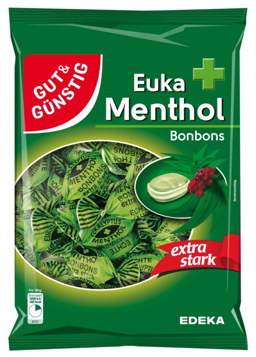 Gut & Günstig Euka Menthol Bonbons 300g