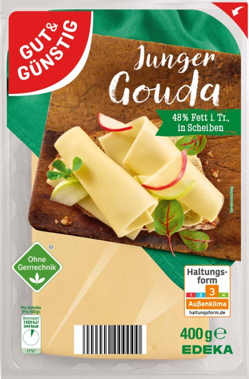Gut & Günstig Gouda in Scheiben 48% 400g