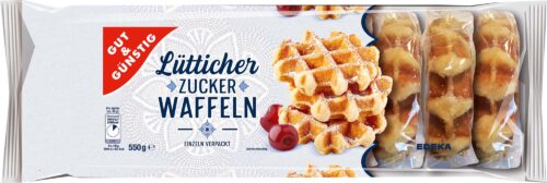 Gut & Günstig Lütticher Zucker Waffeln 550g