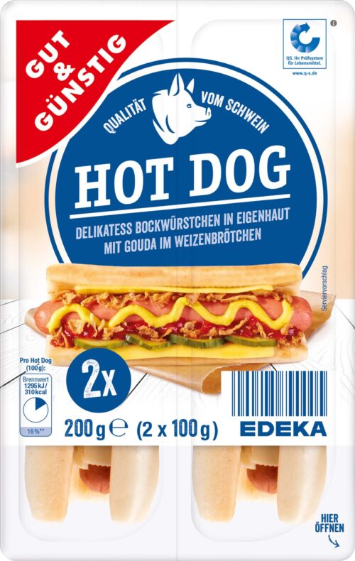 Gut & Günstig Hot Dog 200g
