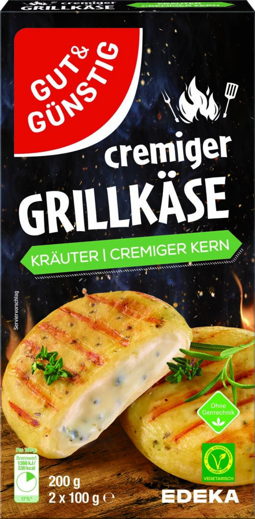 Gut & Günstig cremiger Grillkäse Kräuter 200g
