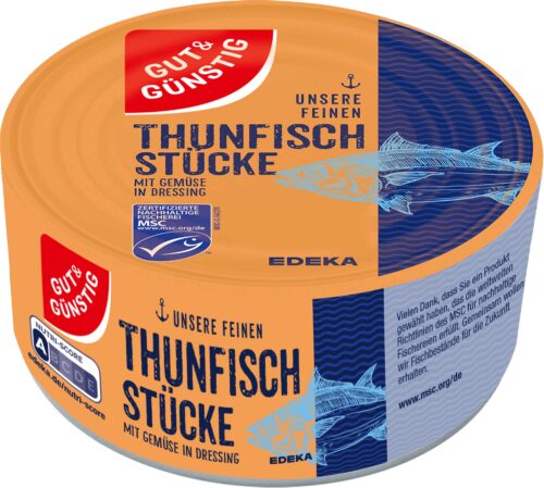 Gut & Günstig Thunfisch Stücke Gemüse 185g