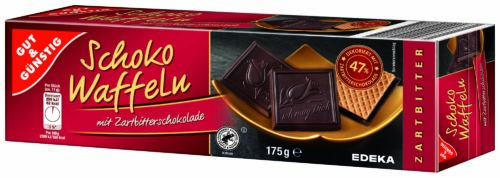 Gut & Günstig Schoko Waffeln zartbitter 175g