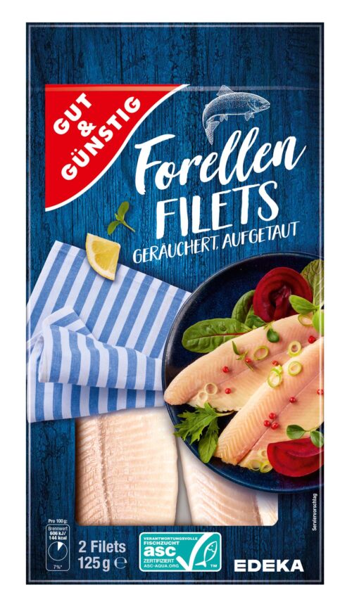Gut & Günstig ASC Forellenfilets geräuchert 125g