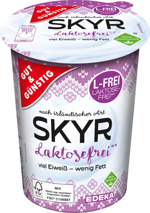 Gut & Günstig Skyr Natur laktosefrei 500g