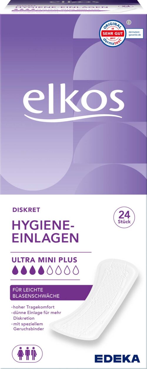 EDEKA elkos Hygiene Einlagen ultra mini plus 24ST