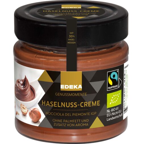 EDEKA Genussmomente Bio Premium Haselnuss-Creme 200g