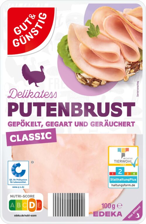 Gut & Günstig Putenbrust 100g
