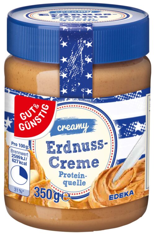Gut & Günstig Erdnusscreme creamy 350g