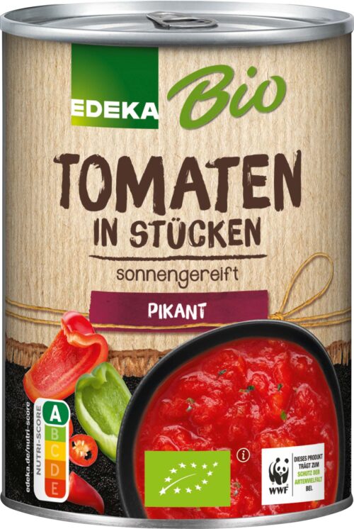 EDEKA Bio Tomaten in Stücken pikant 400g