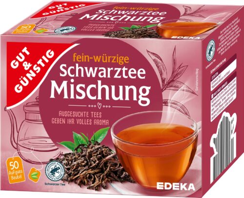 Gut & Günstig Schwarztee Mischung Filterbeutel 50x1,75g