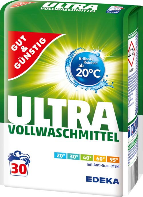 Gut & Günstig Vollwaschmittel Ultra Pulver 30WL 2,025kg