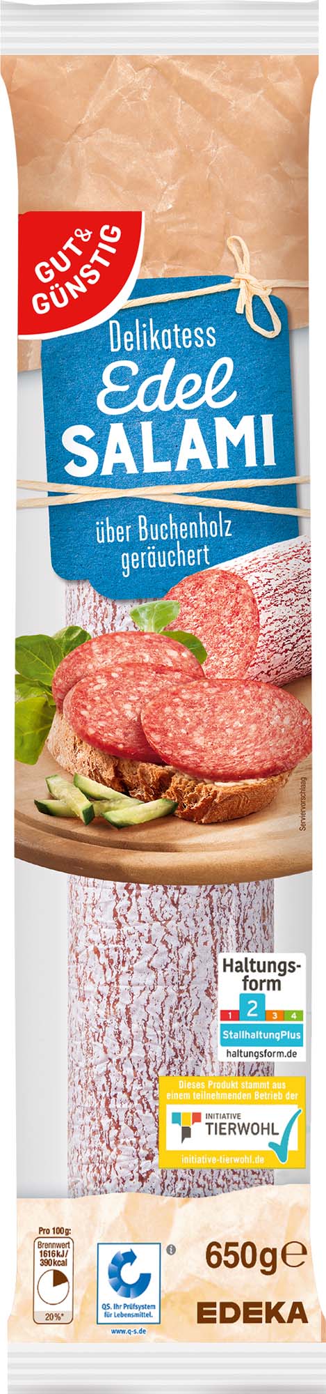 Gut & Günstig Edelsalami 650g