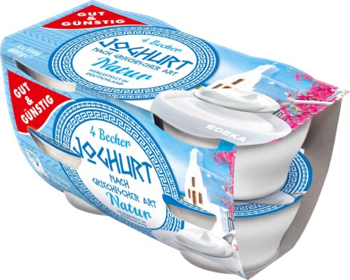 Gut & Günstig Joghurt griechische Art  Natur 4x150g