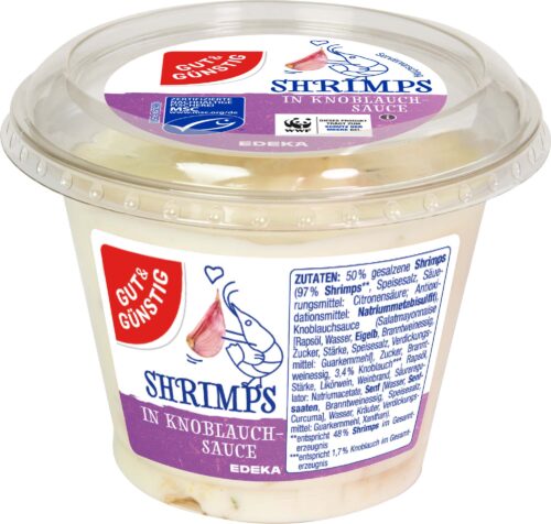 Gut & Günstig Shrimps in Knoblauchsauce 200g
