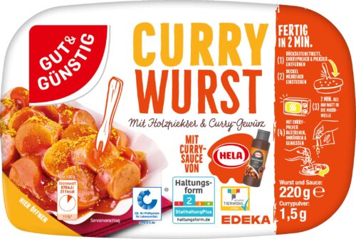 Gut & Günstig Curry Wurst 220g