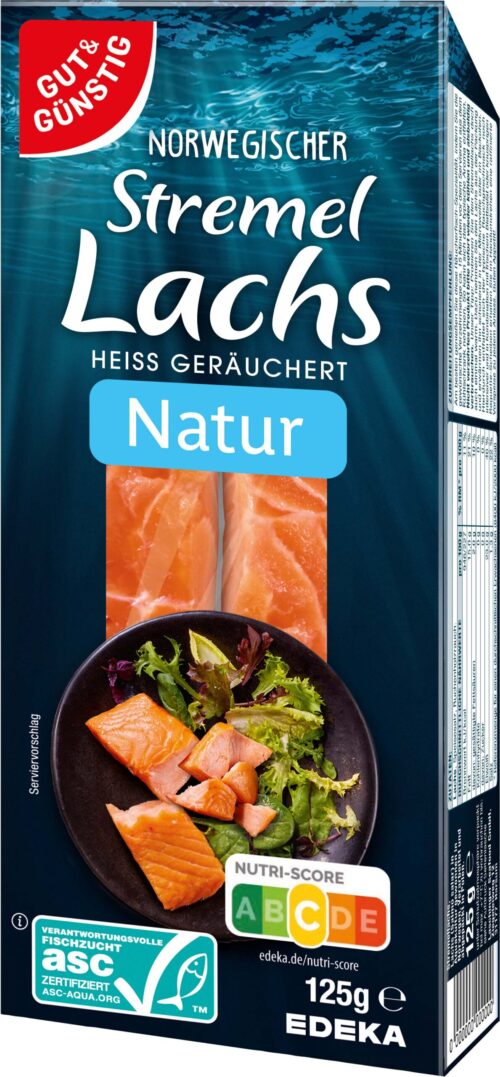Gut & Günstig Stremel Lachs Natur 125g