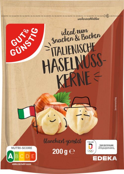 Gut & Günstig Haselnuss Kerne 200g