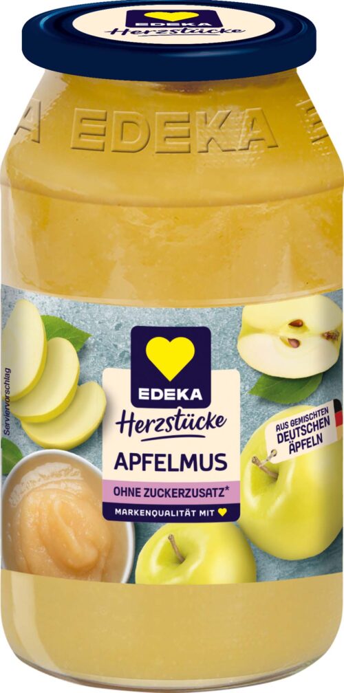 EDEKA Herzstücke Apfelmus ohne Zuckerzusatz 710g