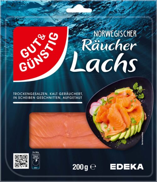 Gut & Günstig ASC Räucherlachs 200g