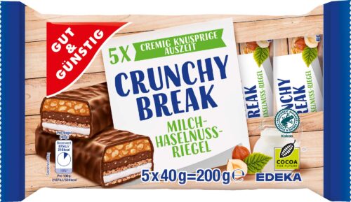 Gut & Günstig Crunchy Break Riegel 5x40g