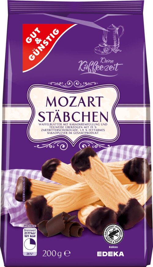 Gut & Günstig Mozartstäbchen 200g