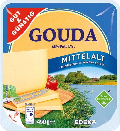 Gut & Günstig Gouda mittelalt Stück 48% 450g