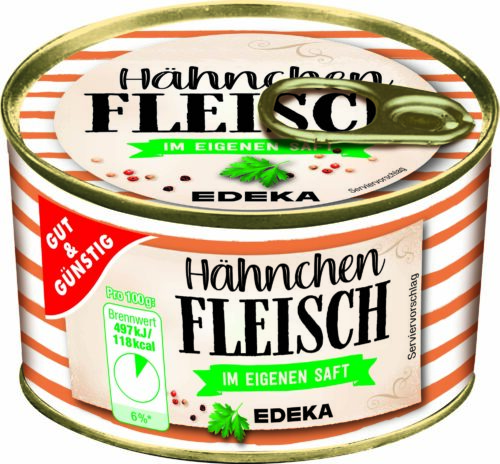 Gut & Günstig Hähnchenfleisch im eigenen Saft  300g