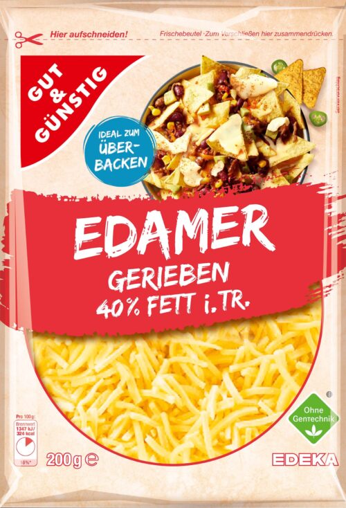 Gut & Günstig Edamer gerieben 40% 250g
