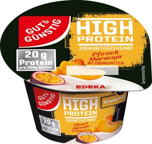 Gut & Günstig Proteinjoghurt Pfirsich-Maracuja 200g