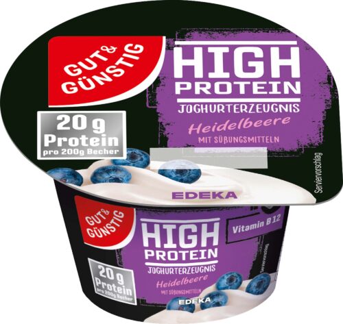 Gut & Günstig Proteinjoghurt Heidelbeere 200g