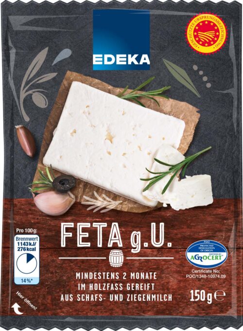 EDEKA Feta g. U. im Holzfass gereift 45% 150g